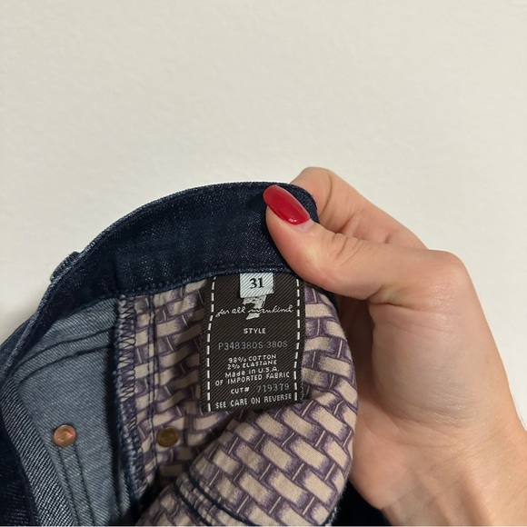 7 For All‎ Mankind Dojo Capri Blue Jeans Womens Size 31 Denim - Picture 11 of 11